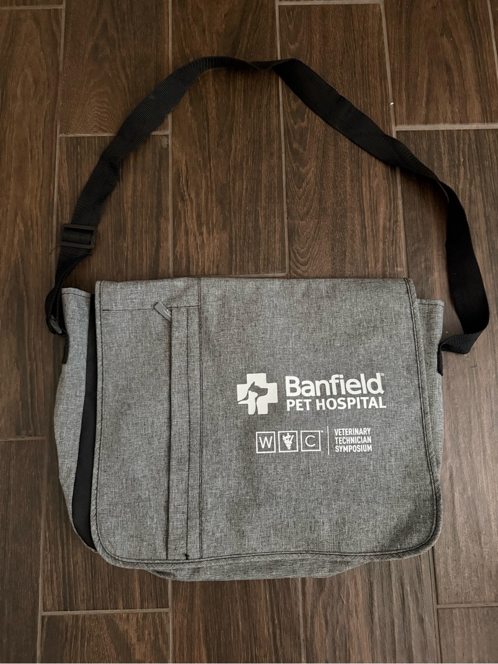Gray Messenger Bag